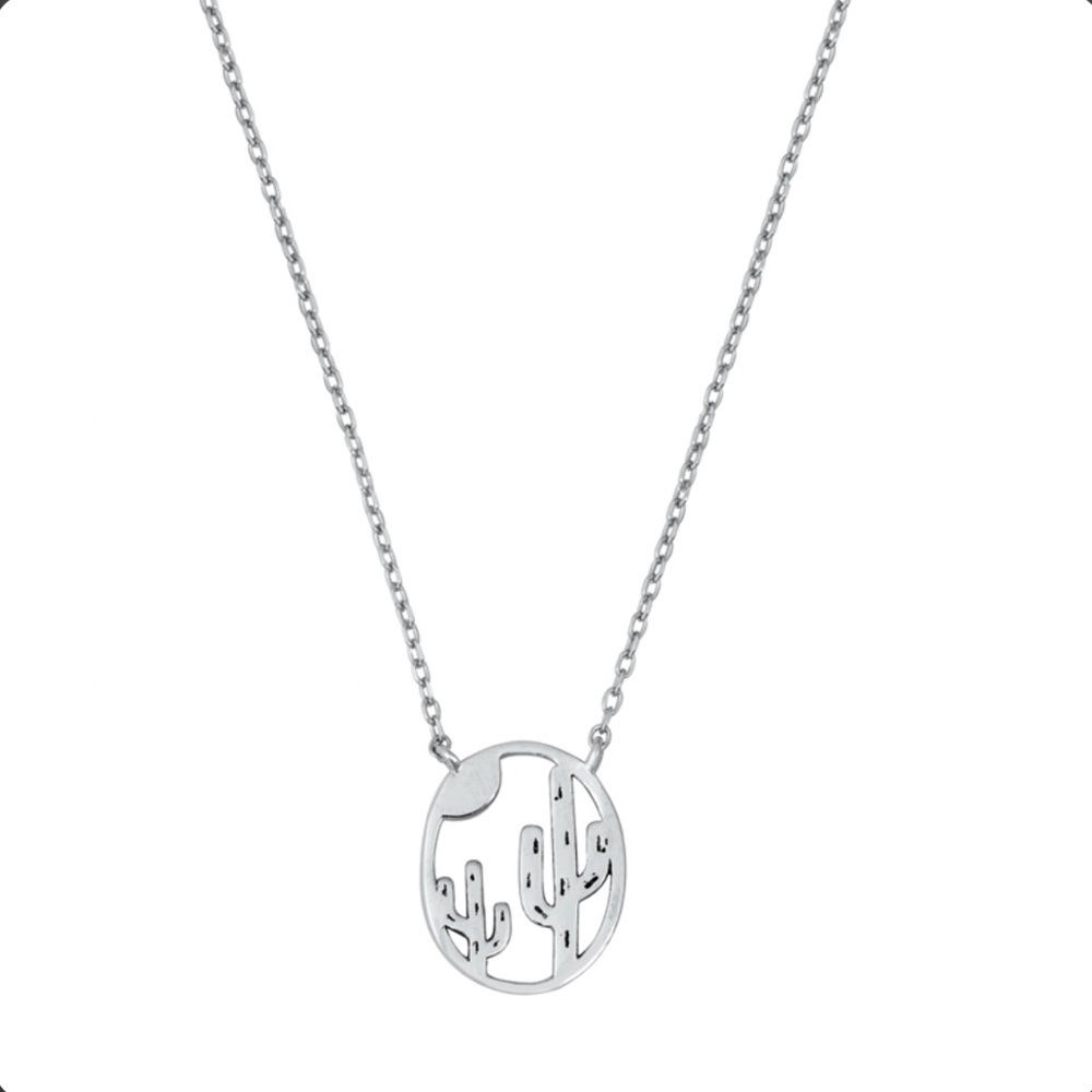 Sterling‎ Silver Saguaro Necklace